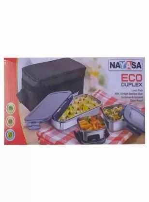 nayasa stainless steel lunch box set|nyasa bucket.